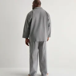 Stafford Mens Long Sleeve 2-pc. Big and Tall Pajama Set