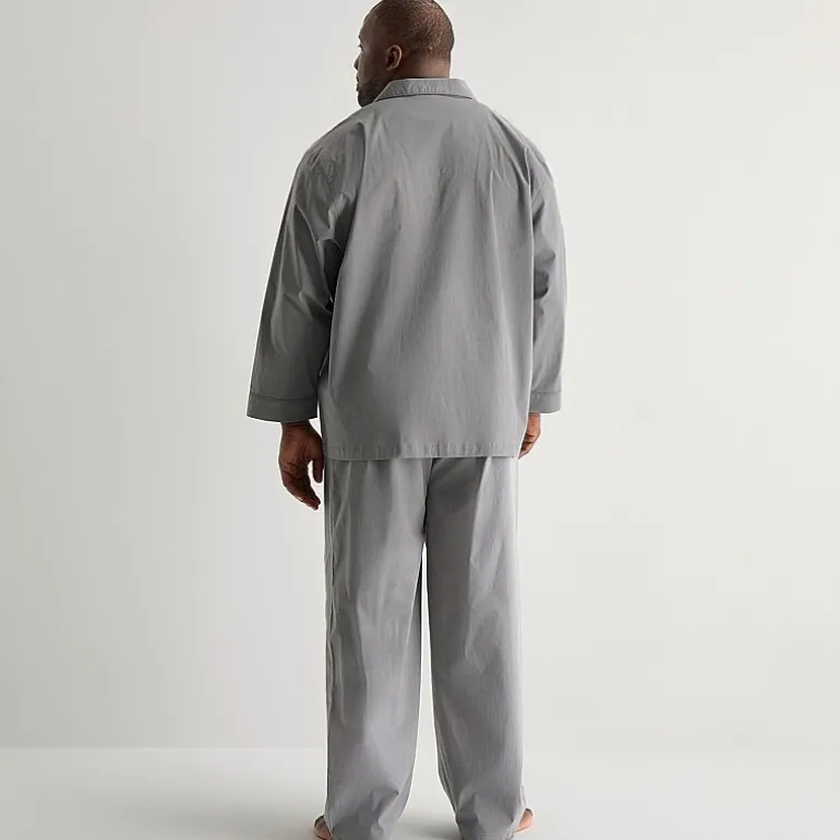 Stafford Mens Long Sleeve 2-pc. Big and Tall Pajama Set