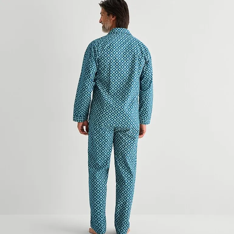 Stafford Mens Long Sleeve 2-pc. Pajama Set