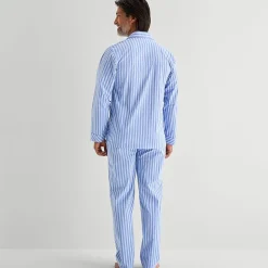 Stafford Mens Long Sleeve 2-pc. Pajama Set