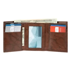 Stafford Mens Personalized Rfid Blocking Trifold Wallet