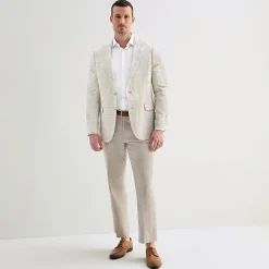 Stafford Mens Plaid Classic Fit Sport Coat