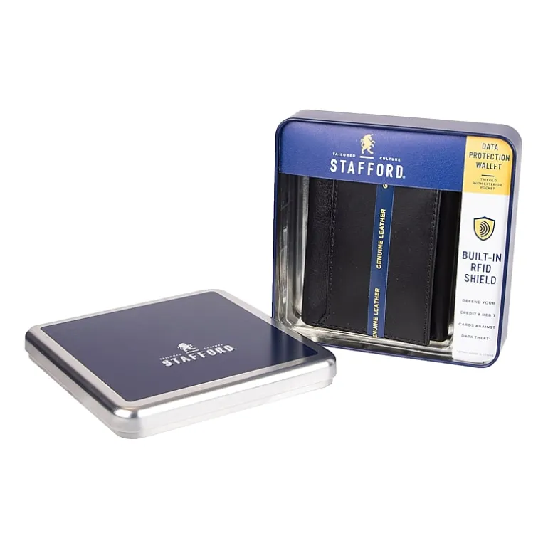 Stafford Mens Rfid Blocking Trifold Wallet