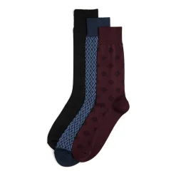 Stafford Microfiber Mens 3 Pair Crew Socks