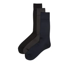 Stafford Microfiber Mens 3 Pair Big and Tall Crew Socks