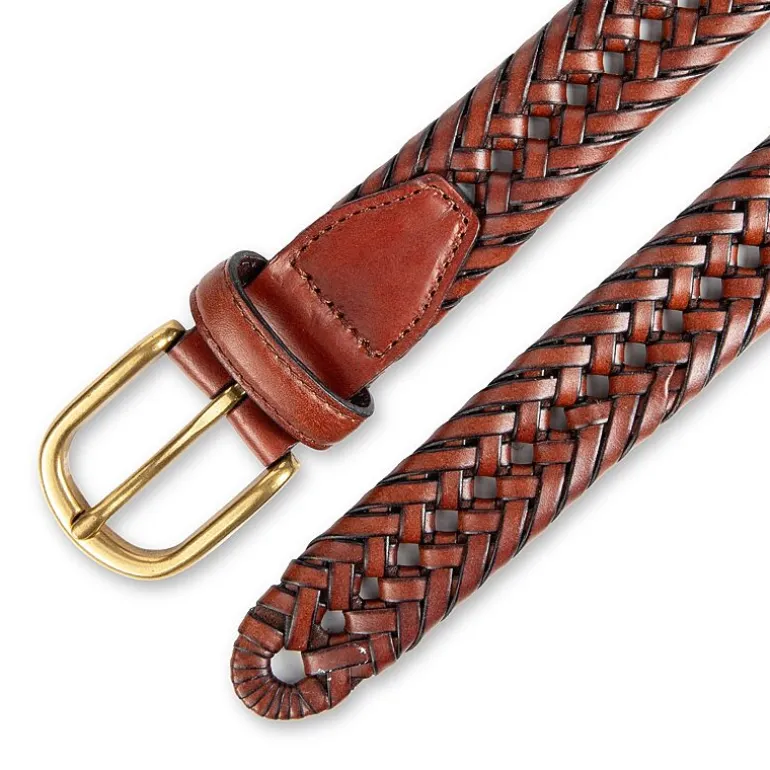 Stafford 32mm Basket Weave Mens Belt