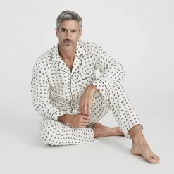 Stafford Modal Mens Long Sleeve 2-pc. Pajama Set
