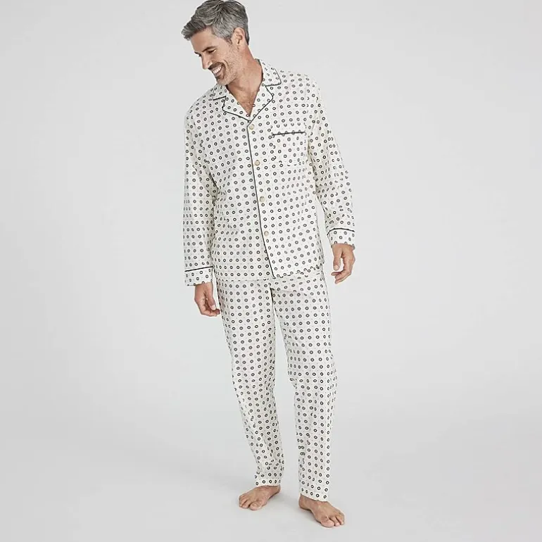 Stafford Modal Mens Long Sleeve 2-pc. Pajama Set