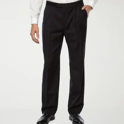 Stafford® Pleated Tuxedo Pants