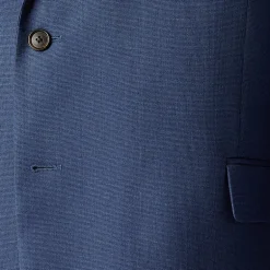 Stafford Signature Coolmax All Season Ecomade Men's Blue Birdseye Big and Tall Stretch Classic Fit Suit Separates