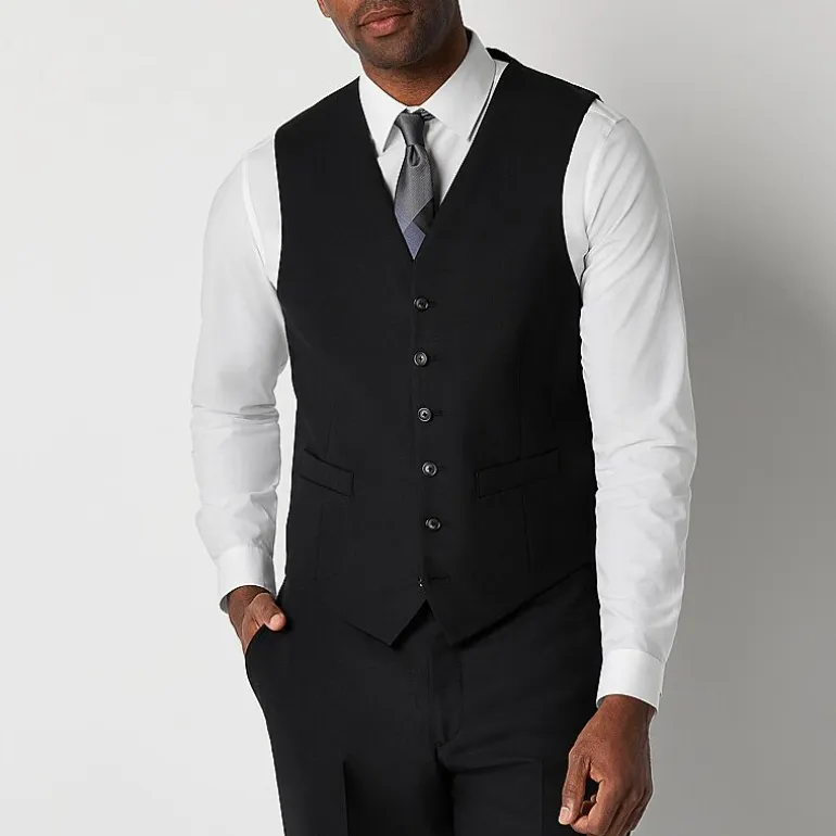 Stafford Signature Smart Wool Mens Stretch Fabric Classic Fit Big and Tall Suit Vest