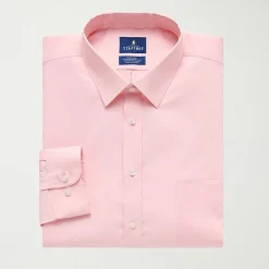 Stafford Smart Tech Big And Tall Mens Regular Fit Stretch Fabric Wrinkle Free Long Sleeve Dress Shirt