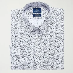 Stafford Smart Tech Big And Tall Mens Regular Fit Stretch Fabric Wrinkle Free Long Sleeve Dress Shirt