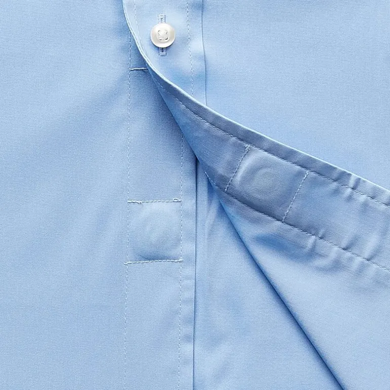 Stafford Smart Tech Magna Ready® Mens Regular Fit Easy-on + Easy-off Sensory Friendly Adaptive Stretch Fabric Wrinkle Free Long Sleeve Dress Shirt