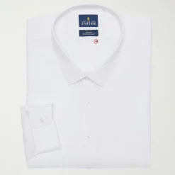 Stafford Smart Tech Mens Big & Tall Regular Fit Easy-on + Easy-off Adaptive Stretch Fabric Wrinkle Free Long Sleeve Dress Shirt