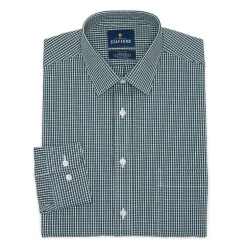 Stafford Smart Tech Mens Classic Fit Stretch Fabric Wrinkle Free Long Sleeve Dress Shirt