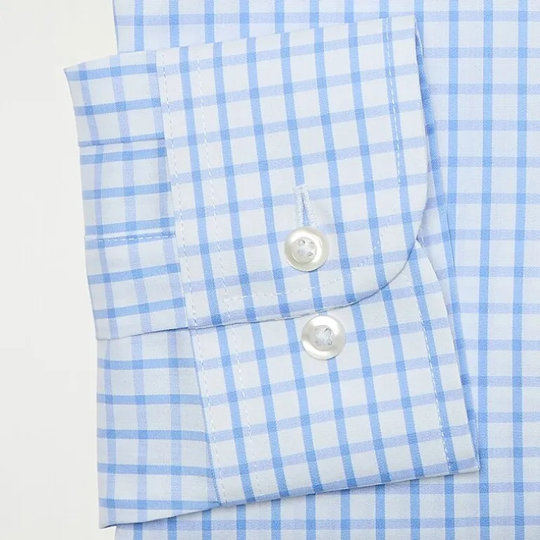 Stafford Smart Tech Mens Regular Fit Stretch Fabric Wrinkle Free Long Sleeve Dress Shirt