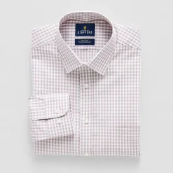 Stafford Smart Tech Mens Slim Fit Stretch Fabric Wrinkle Free Long Sleeve Dress Shirt