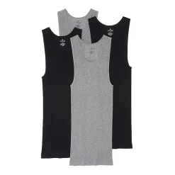 Stafford Super Soft Cotton Mens Round Neck Sleeveless 4 Pack Tank