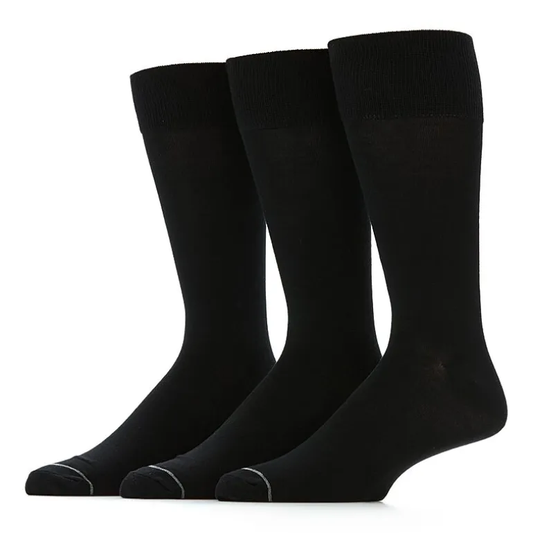 Stafford Super Soft Lux Mens 3 Pair Big and Tall Crew Socks