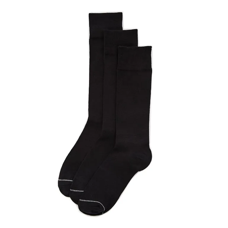 Stafford Super Soft Lux Mens 3 Pair Big and Tall Crew Socks
