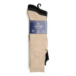 Stafford Super Soft Lux Mens 3 Pair Big and Tall Crew Socks