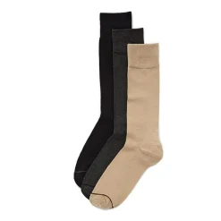 Stafford Super Soft Lux Mens 3 Pair Big and Tall Crew Socks