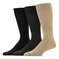 Stafford Super Soft Lux Mens 3 Pair Big and Tall Crew Socks