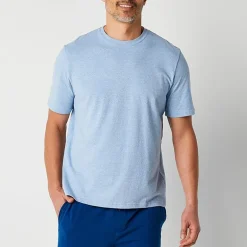 Stafford Super Soft Mens Crew Neck Short Sleeve Pajama Top
