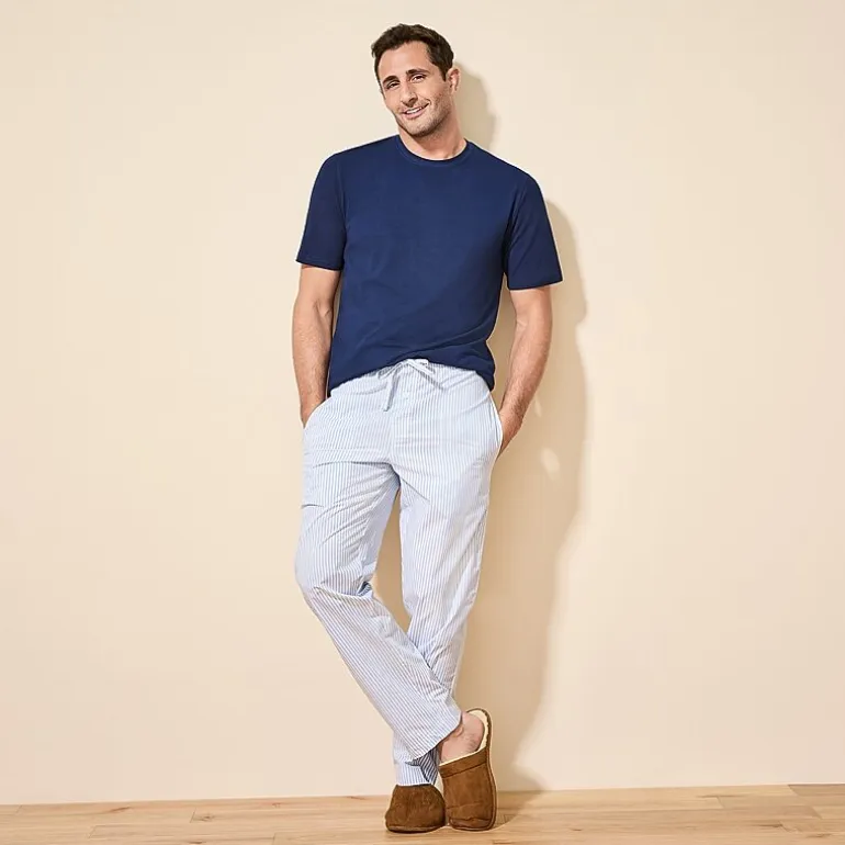 Stafford Super Soft Mens Crew Neck Short Sleeve Pajama Top