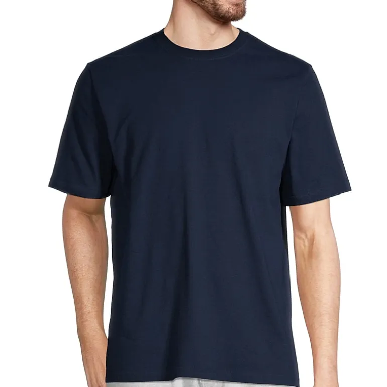 Stafford Super Soft Mens Crew Neck Short Sleeve Pajama Top