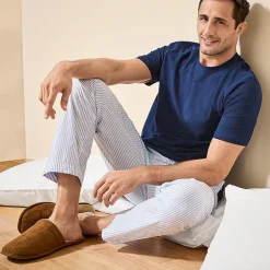 Stafford Super Soft Mens Crew Neck Short Sleeve Pajama Top