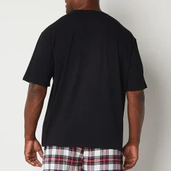 Stafford Super Soft Mens Crew Neck Short Sleeve Big and Tall Pajama Top