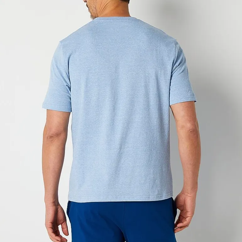 Stafford Super Soft Mens Crew Neck Short Sleeve Big and Tall Pajama Top