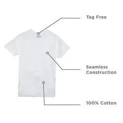 Stafford Super Soft Mens 4 Pack Short Sleeve Crew Neck T-Shirt Big and Tall