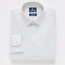 Stafford Sweat Repel Advanced Performance Mens Regular Fit Stretch Fabric Wrinkle Free Long Sleeve Dress Shirt