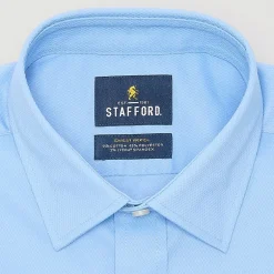 Stafford Sweat Repel Advanced Performance Mens Regular Fit Stretch Fabric Wrinkle Free Long Sleeve Dress Shirt