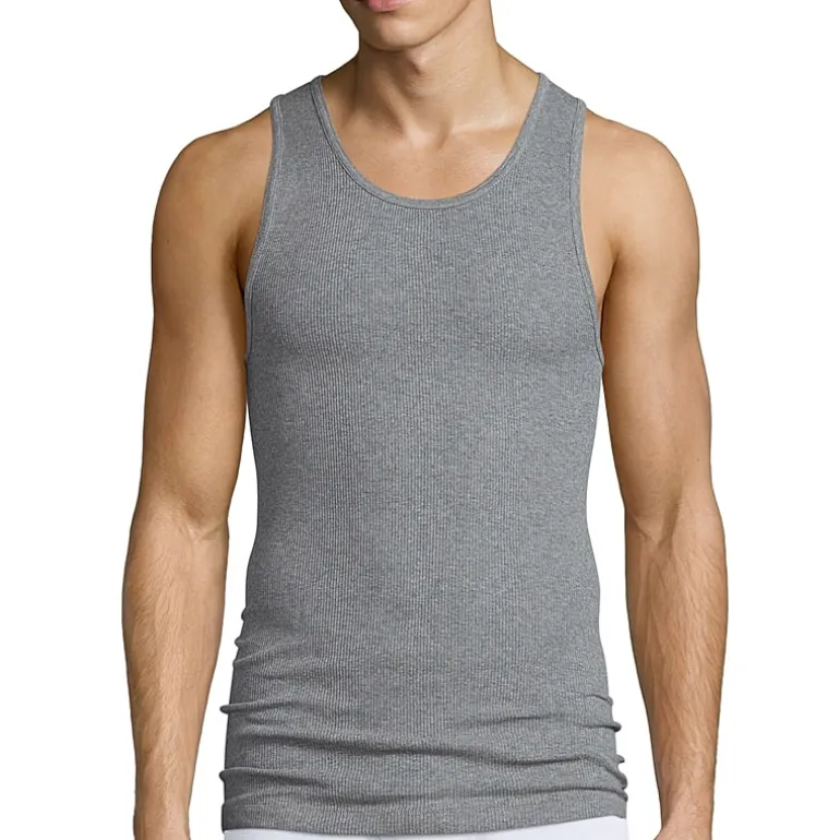 Stafford Ultra Soft Mens Scoop Neck Sleeveless 4 Pack Tank