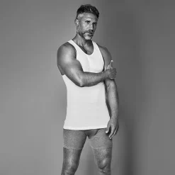 Stafford Ultra Soft Mens Scoop Neck Sleeveless 4 Pack Tank