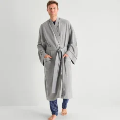Stafford Waffle One Size Mens Big Waffle Long Sleeve Long Length Robe