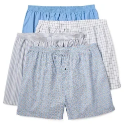 Stafford Woven Mens Big and Tall 4 Pack Boxers 302600