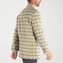 Steve Harvey Mens Plaid Regular Fit Sport Coat