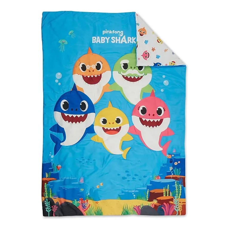 Stevens Baby Boom 4-pc. Baby Shark Toddler Bedding Set