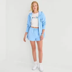 Stitch Fleece Short Womens Mid Rise Juniors Pull-On Short