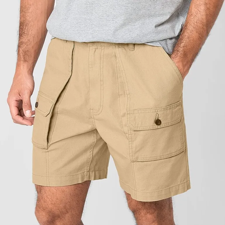 St. John's Bay Canvas Hiking Mens 7" Cargo Short