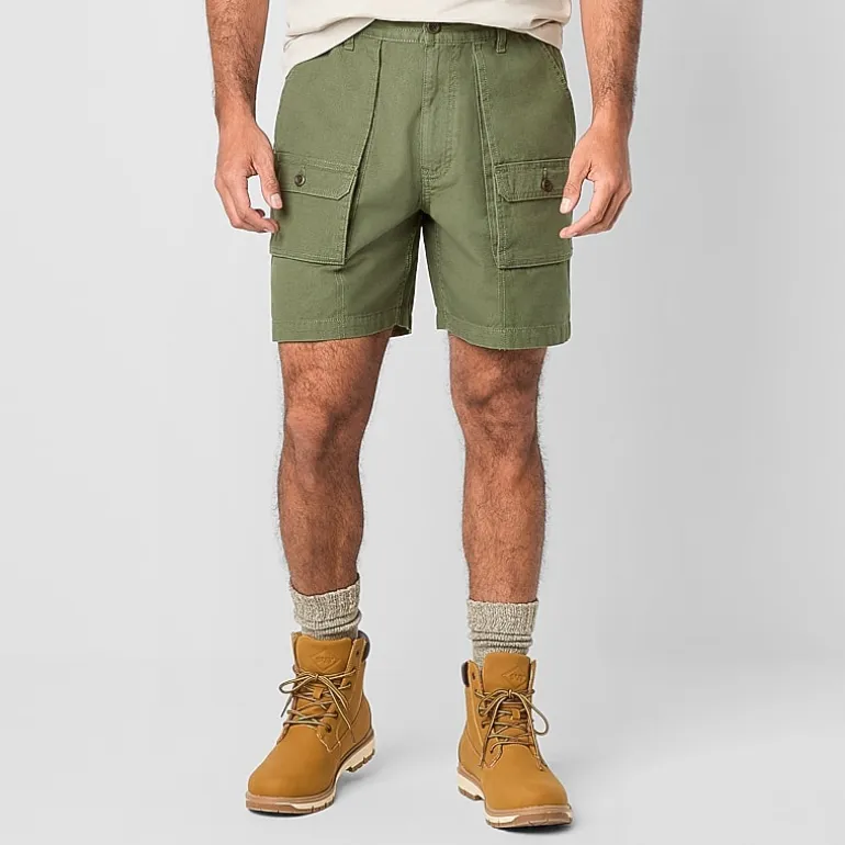 St. John's Bay Canvas Hiking Mens 7" Cargo Short