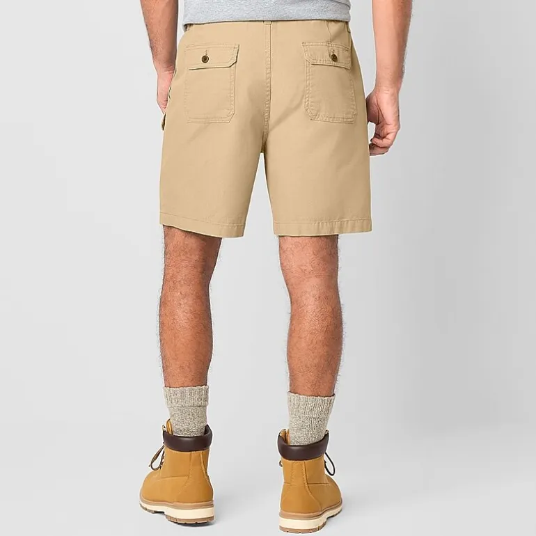 St. John's Bay Canvas Hiking Mens 7" Cargo Short