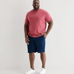 St. John's Bay Comfort Waist 10" & 11" Mens Mid Rise Big and Tall Stretch Fabric Cargo Short