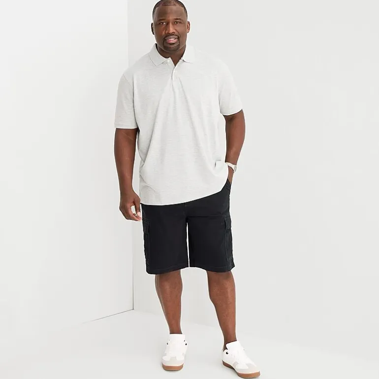 St. John's Bay Comfort Waist 10" & 11" Mens Mid Rise Big and Tall Stretch Fabric Cargo Short