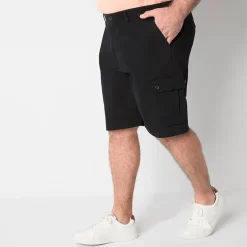 St. John's Bay Comfort Waist 10" & 11"  Mens Big and Tall Stretch Fabric Cargo Short